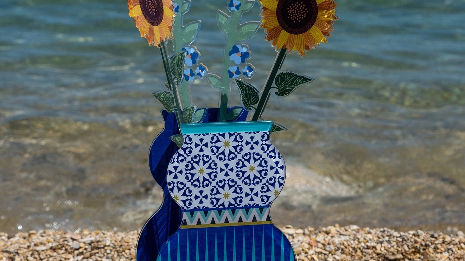Vaso Giudecca in cristallo acrilico e vetro di Vesta
