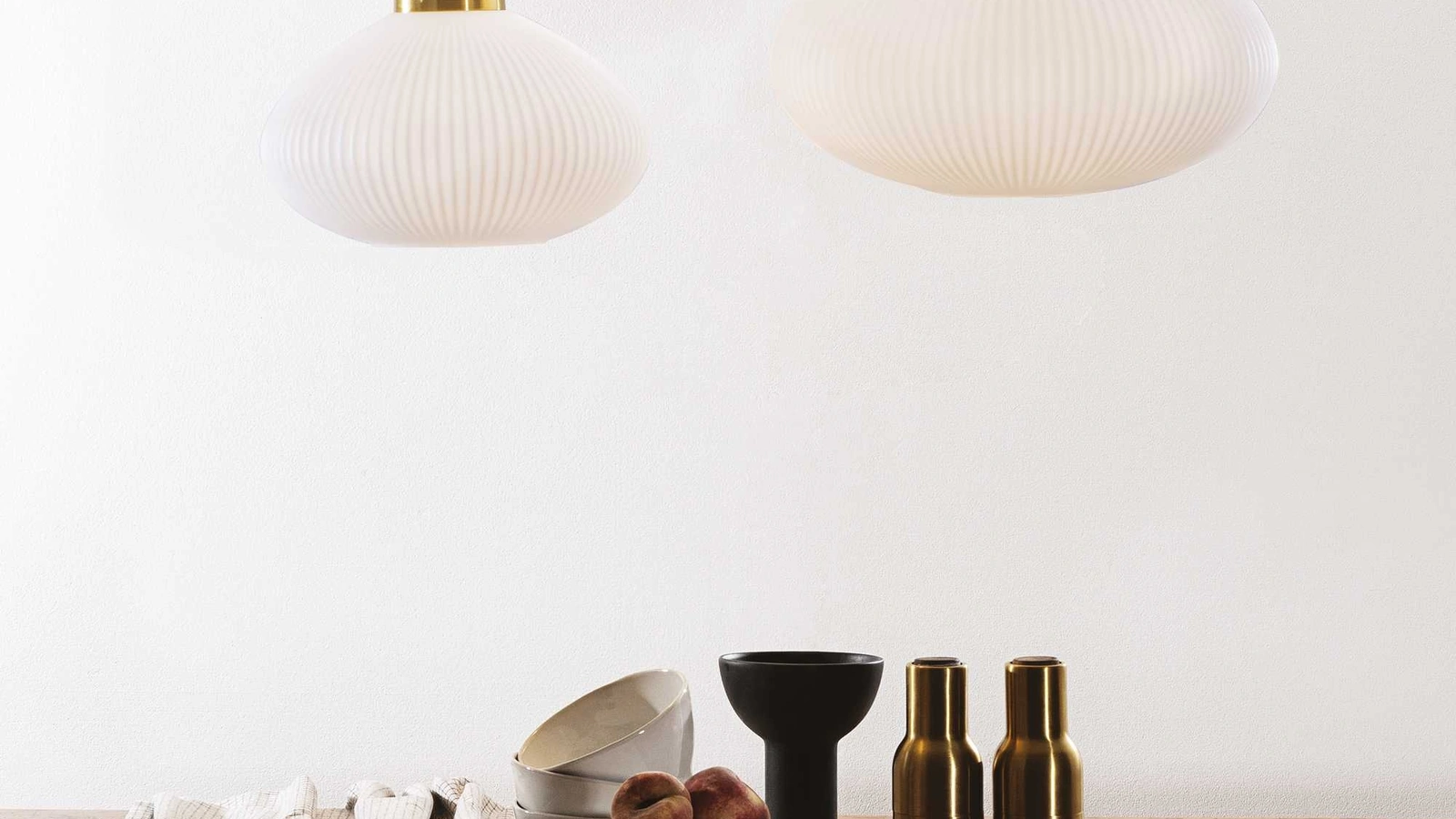 Lampada Plissé in vetro di Ideal Lux