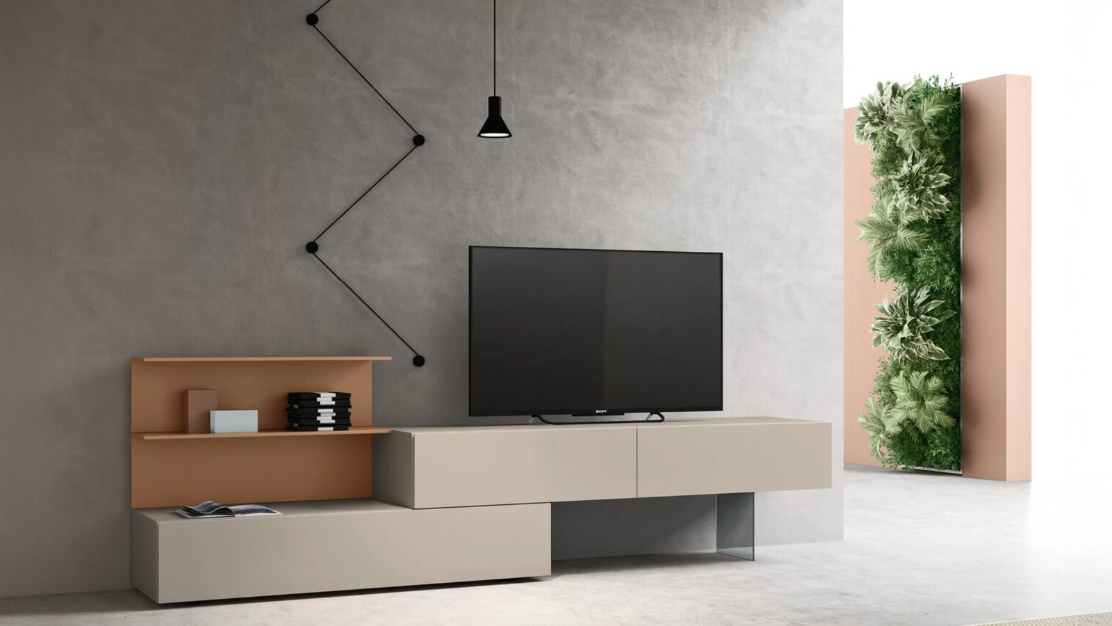 Mobile Porta Tv a terra sm2353 di Maronese