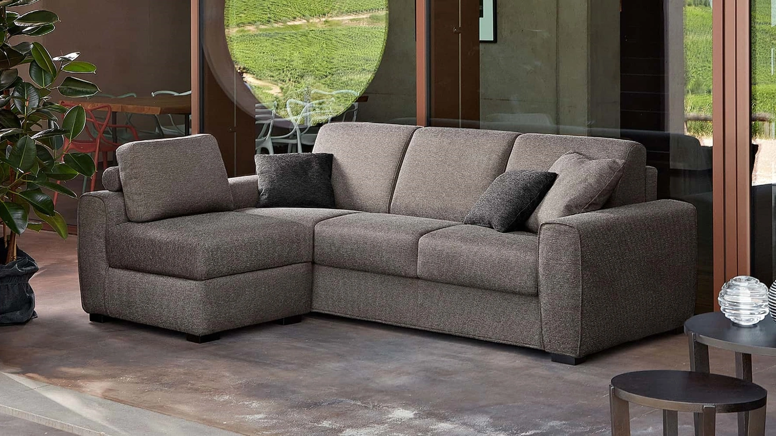 Divano letto angolare Sirmione Standard di Rosini Divani 