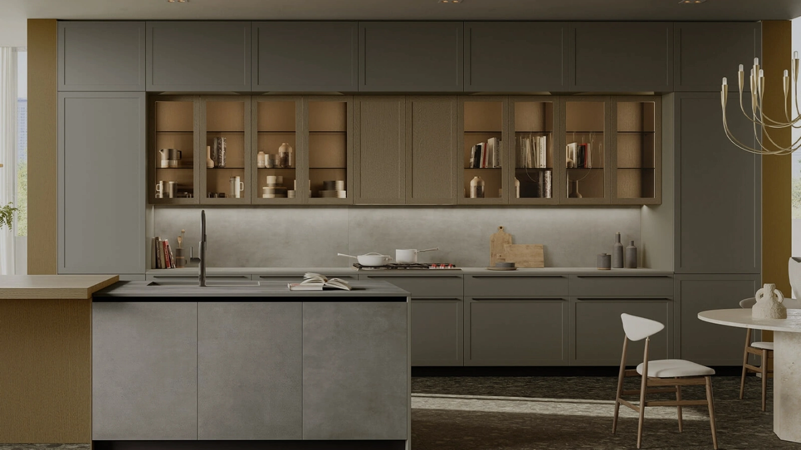 Cucina Design Life Projects 11 con penisola di Copat Life