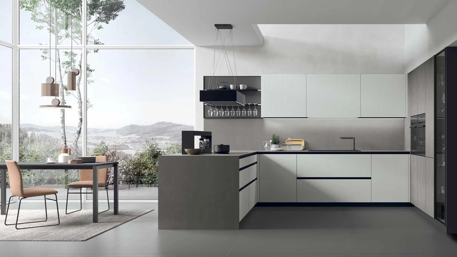 Cucina Moderna con penisola Aliant 14 di Stosa