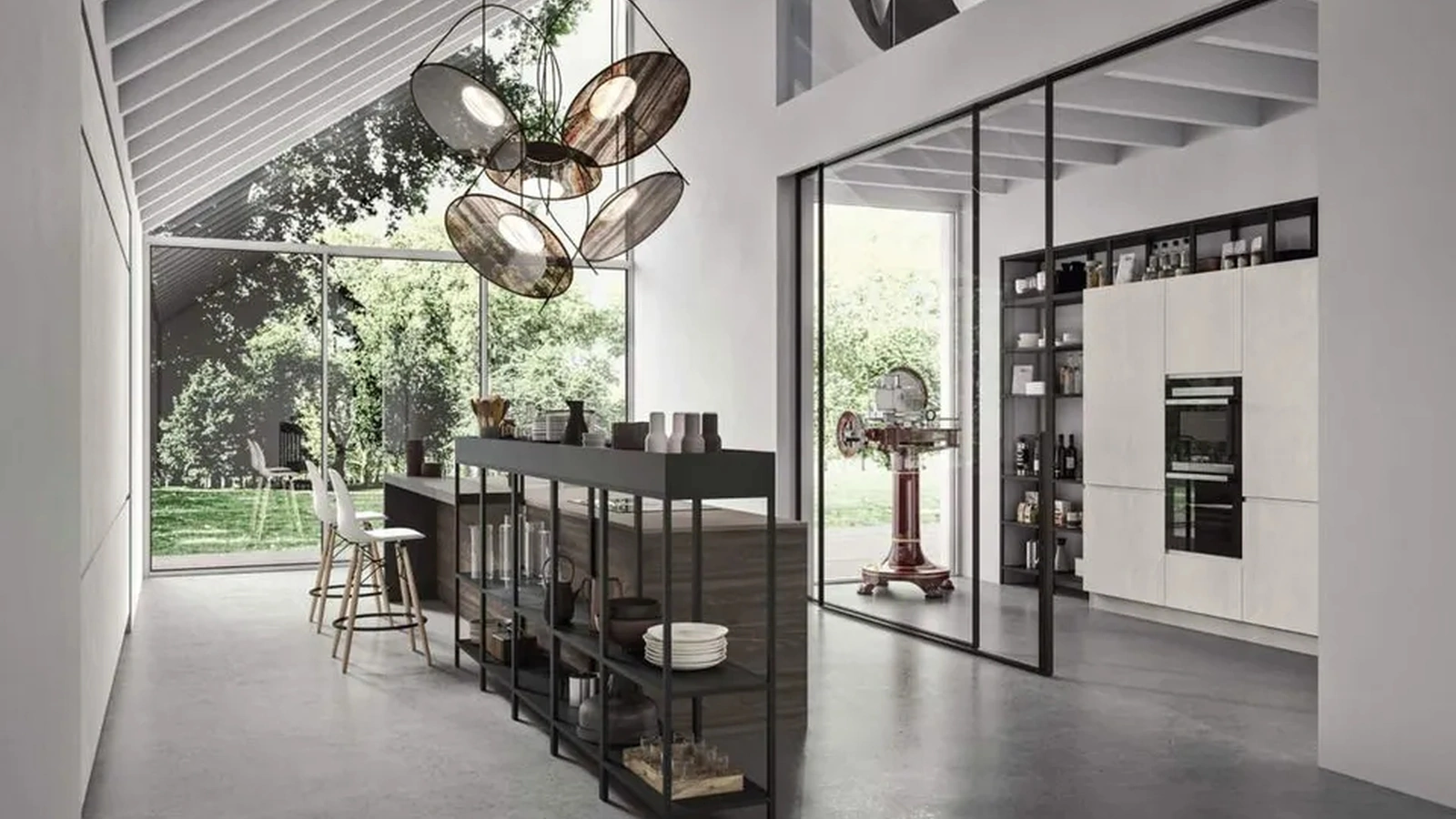 Cucina Moderna con isola Fly Evo Flo Evo 01 di Ar-Tre
